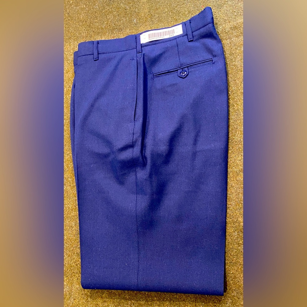 New Old Stock, 1998 US Air Force Dress Blue Uniform Pants, Men’s 32x32